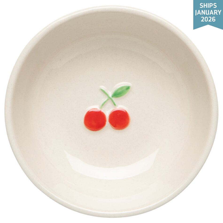 Danica Cherry Embossed Pinch Bowl 3 inch