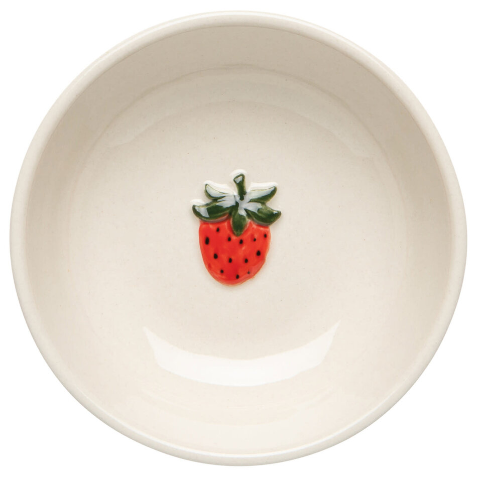 Danica Strawberry Embossed Pinch Bowl 3 inch