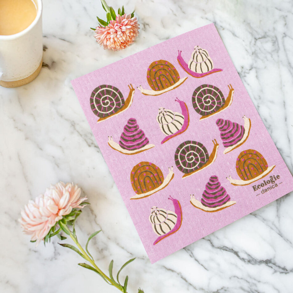Danica Snails Swedish Dishcloth