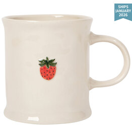 Danica Strawberry Embossed Mug