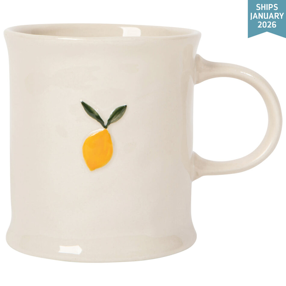 Danica Lemon Embossed Mug
