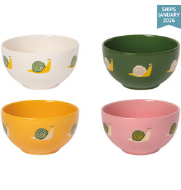 Danica Snails Bowls Set of 4 Assorted