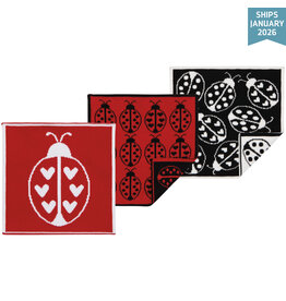 Danica Ladybugs Knit Dishcloth Set of 3