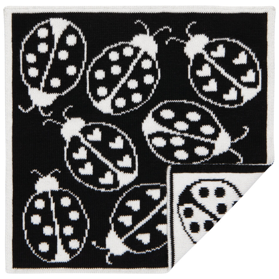 Danica Ladybugs Knit Dishcloth Set of 3