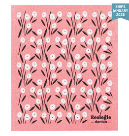 Danica Bouquet Pink Swedish Dishcloth