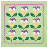 Danica Pansy Printed Cocktail Napkins Set of 4 Assorted
