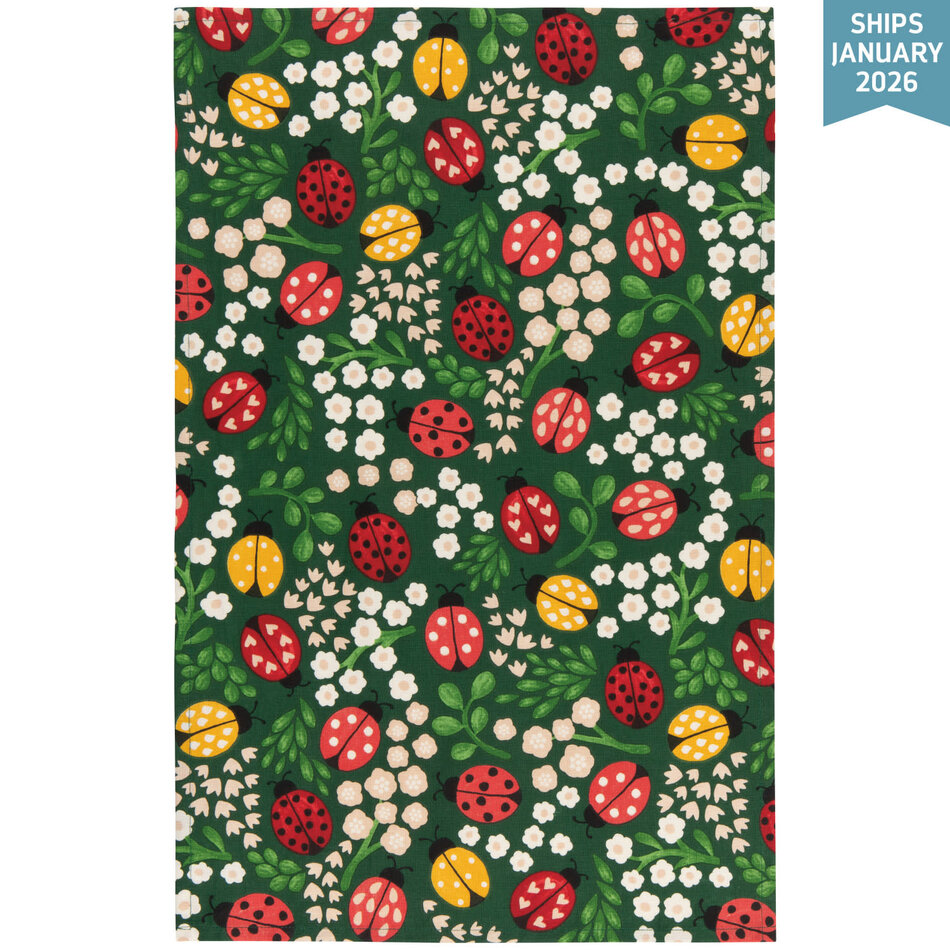 Danica Ladybugs Dishtowel