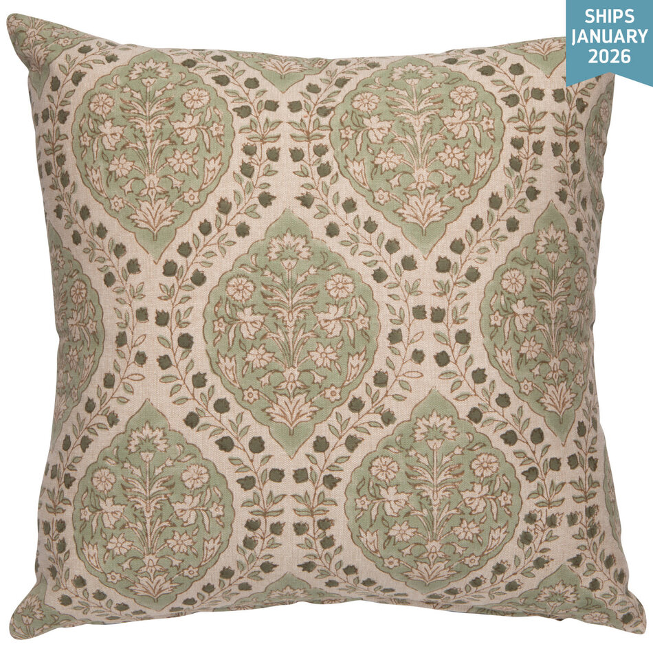 Danica Ogee Block Print Pillow 20 x 20 inch