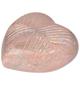 Danica Pink Marble Heart Large