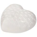 Danica White Marble Heart Large