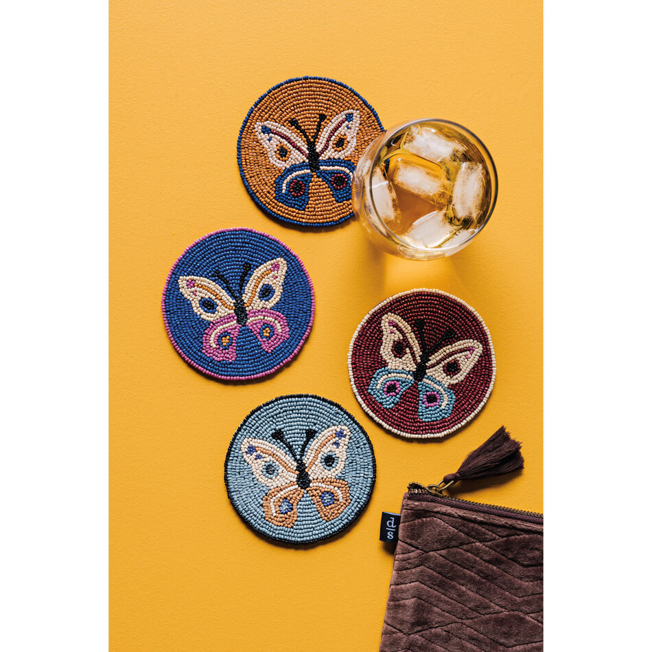 Danica Aurora Beaded Coasters Set of 4