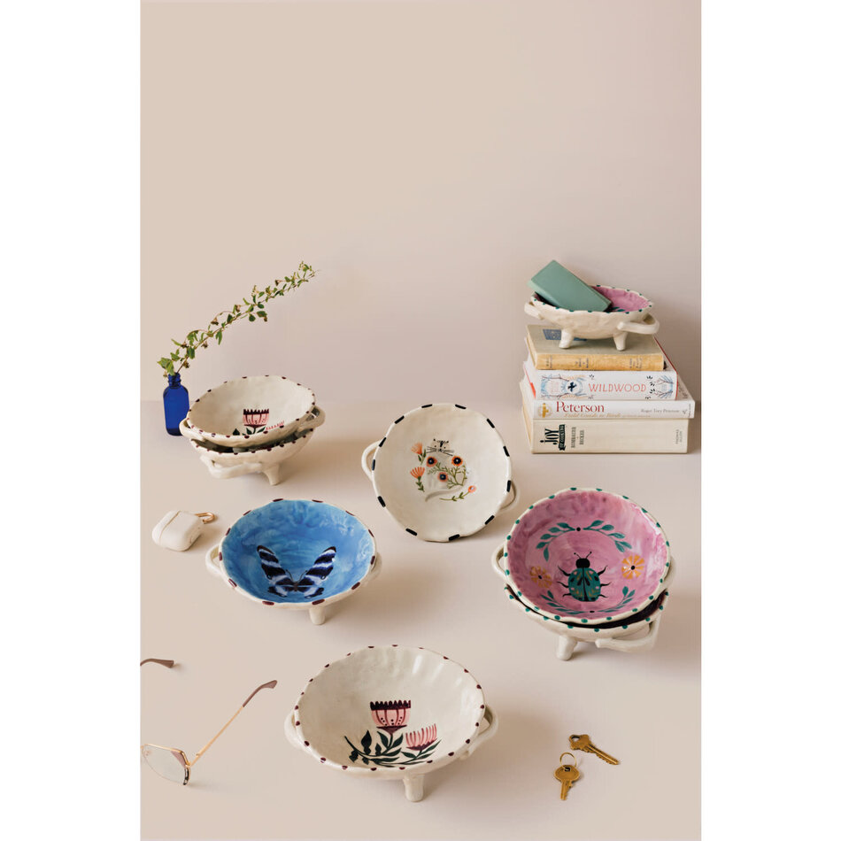 Danica Catbloom Footed Bowl