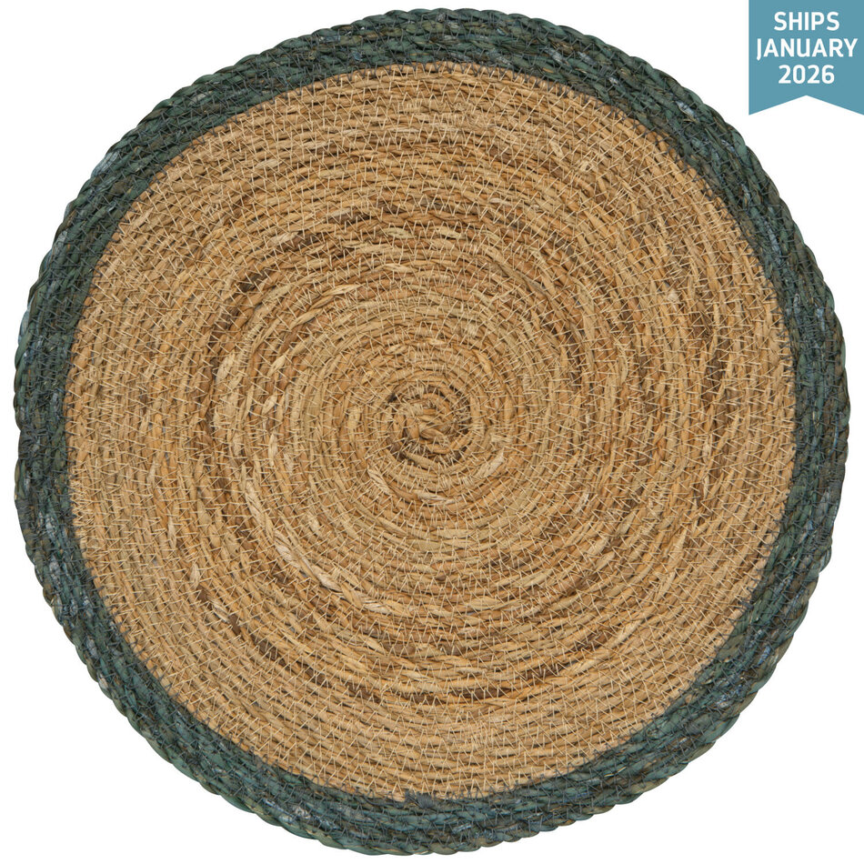 Danica Blue Border Seagrass Placemat