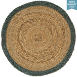 Danica Blue Border Seagrass Placemat