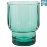 Danica Acrylic Fluted DOF Glass - Sea Glass Green