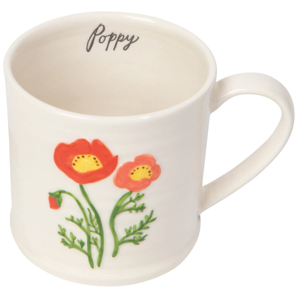 Danica Poppy Embossed Mug