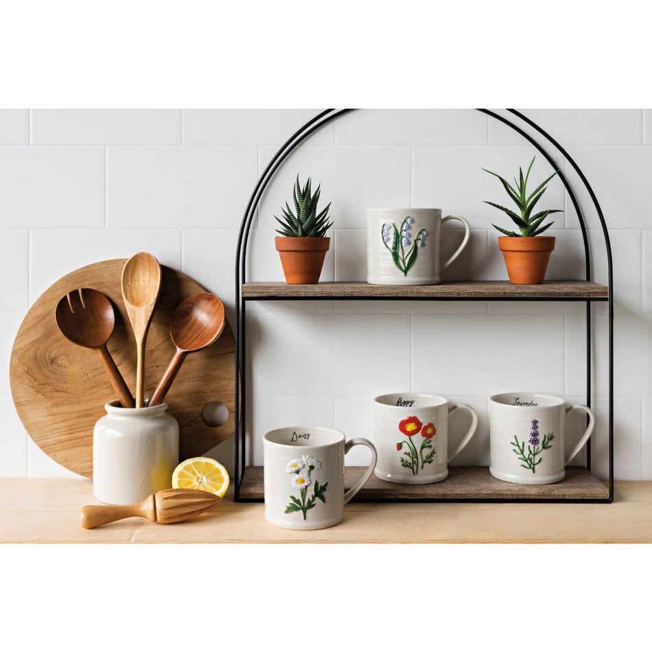 Danica Poppy Embossed Mug