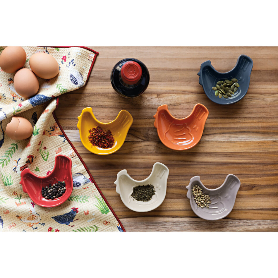 Danica Chickens Pinch Bowls Set of 6