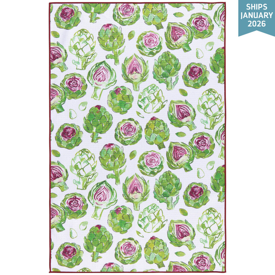 Danica Artichoke Recycled Microfibre Dishtowel