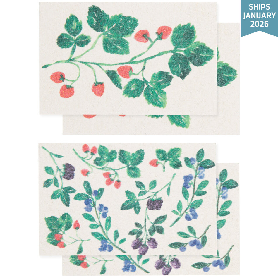 Danica Berry Bramble Pop Up Sponges Set of 4 Assorted