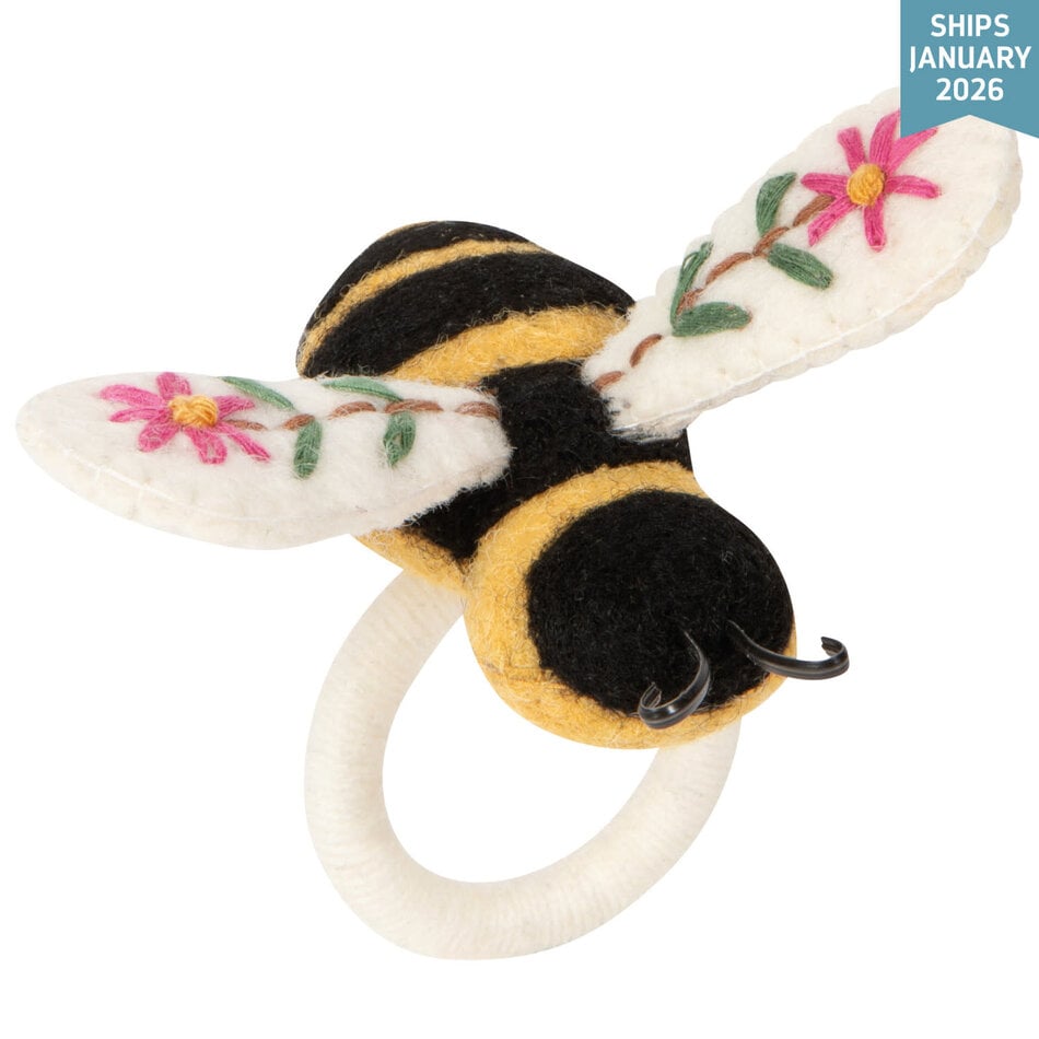 Danica Bee Garden Felt Napkin Ring