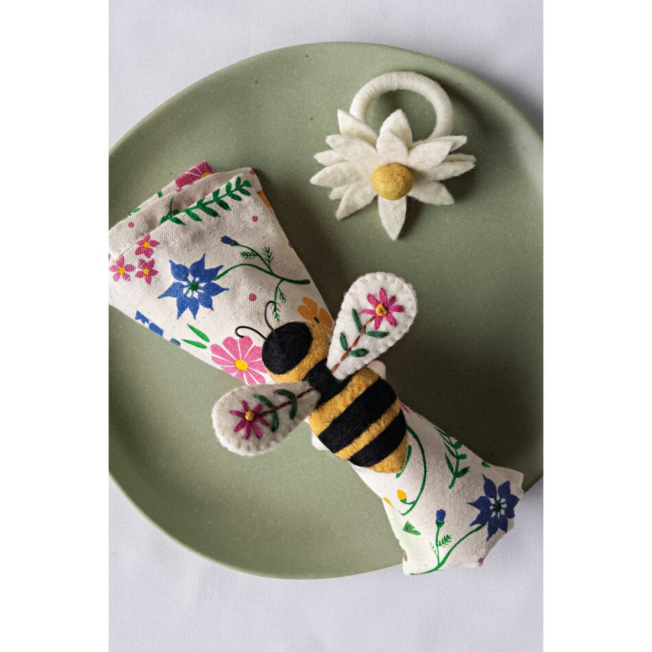 Danica Bee Garden Felt Napkin Ring