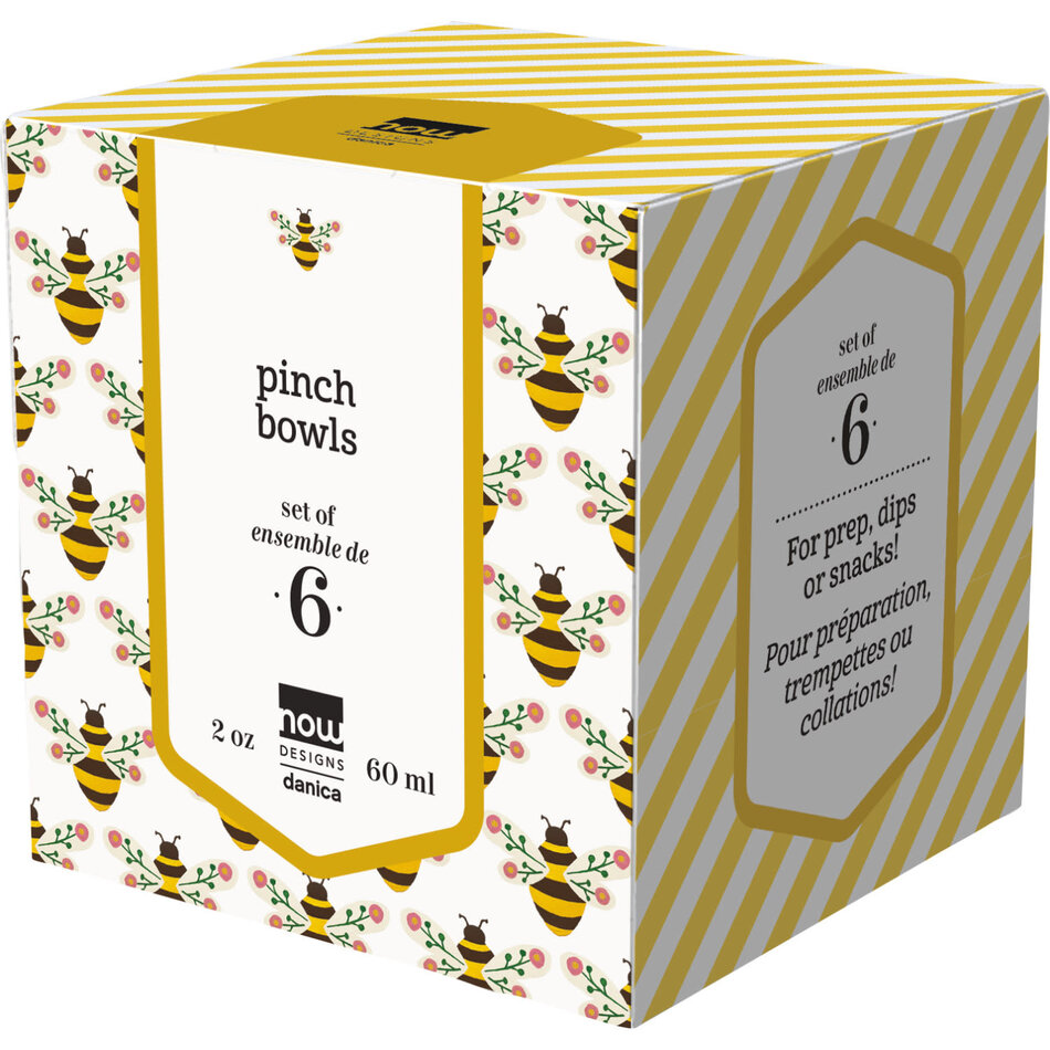 Danica Bee Garden Pinch Bowls Set of 6