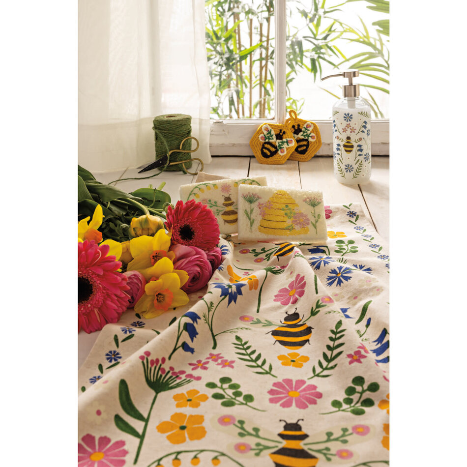 Danica Bee Garden Dishtowel