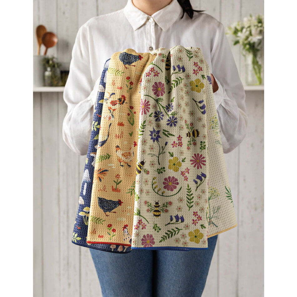 Danica Bee Garden Recycled Microfibre Dishtowel