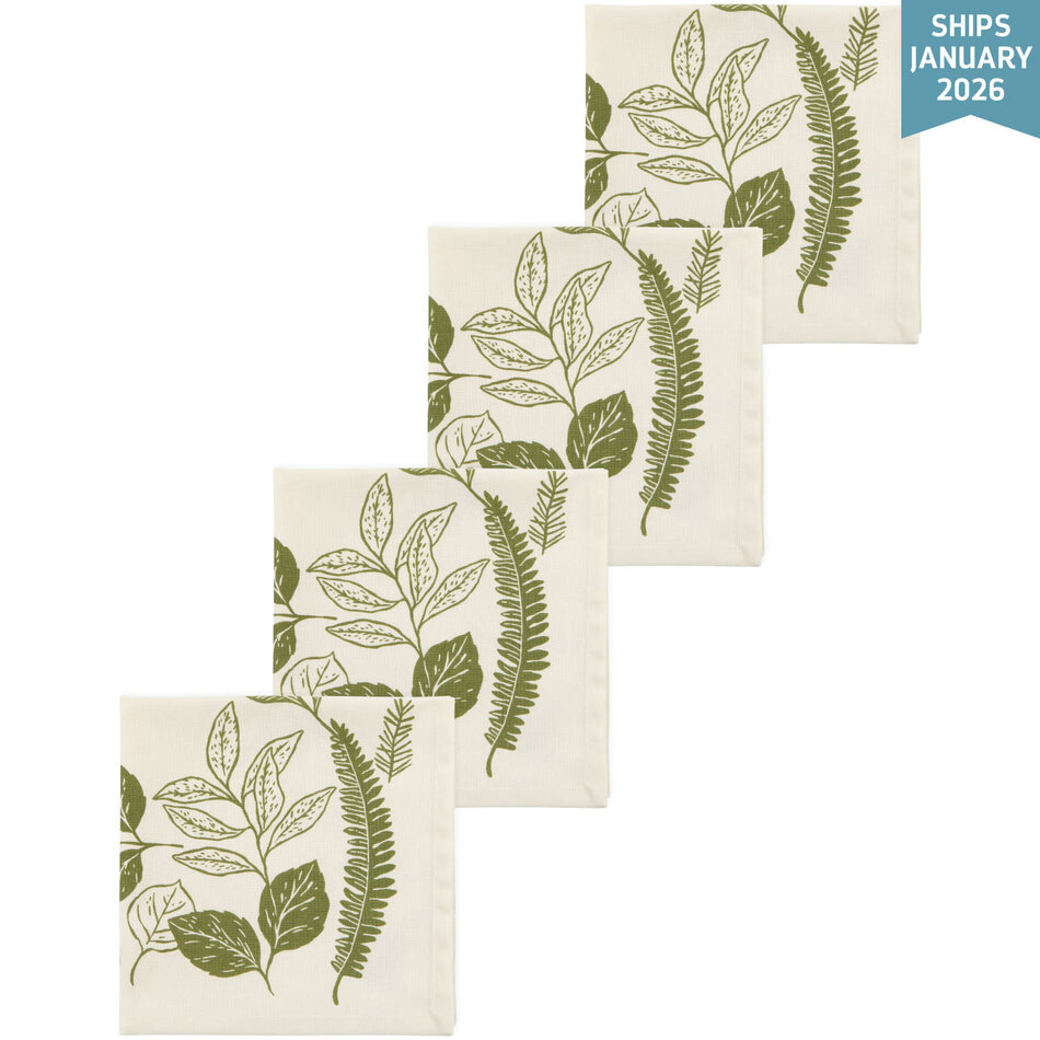 Danica Fern & Frond Napkins Set of 4