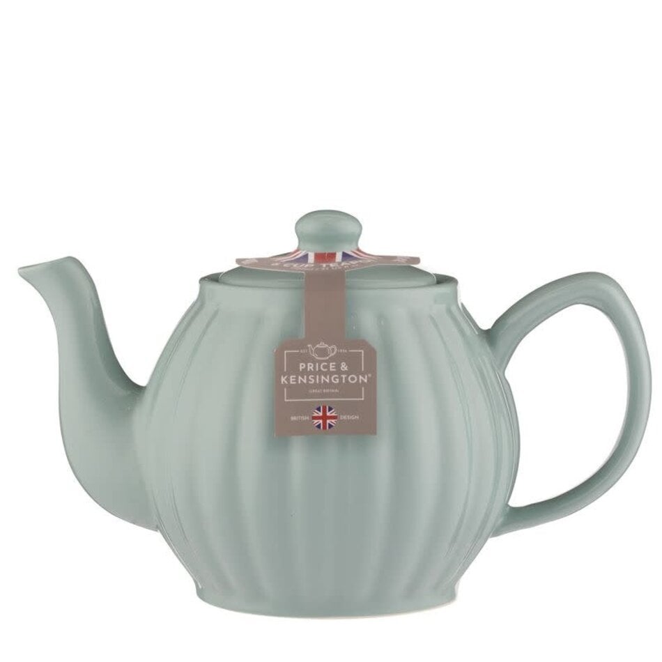 Price & Kensington, Luxe Teapot, 6 Cup, Duck Egg