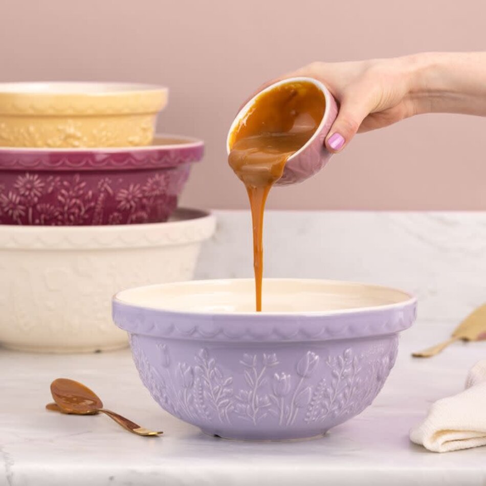 Mason Cash In the Meadow Mixing Bowl, 24cm/2000ml, Lilac