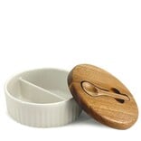 BIA Divided Salt Keeper with Spoon