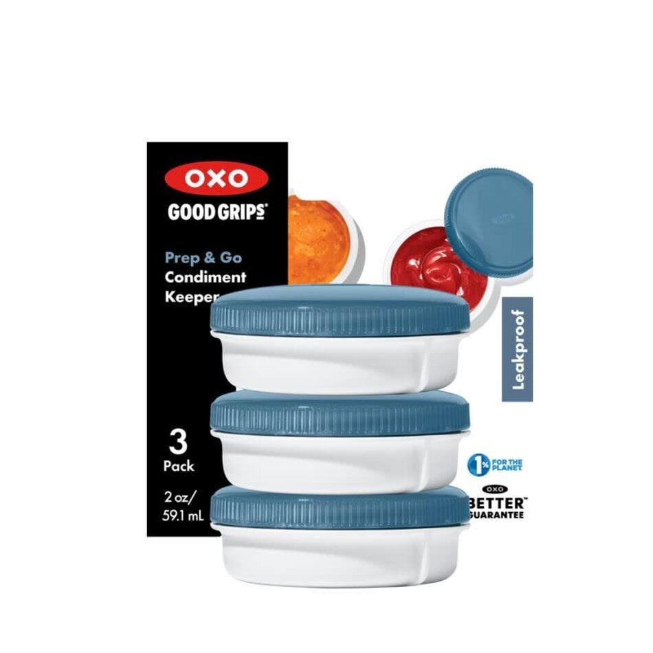 OXO Prep & Go Condiment Keepers, 3pk