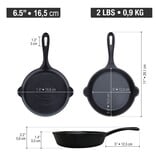 Victoria Cast Iron Skillet, 6.5"