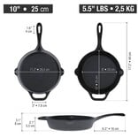 Victoria Cast Iron Skillet, 10"