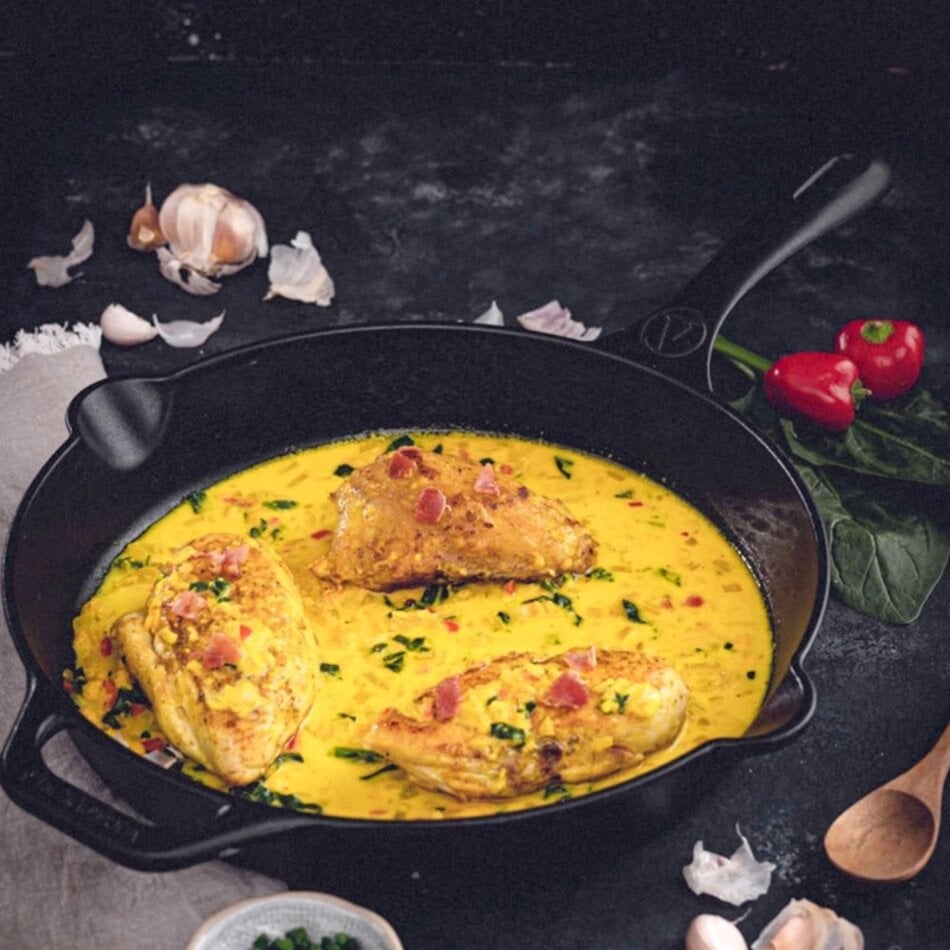 Victoria Cast Iron Skillet, 12"