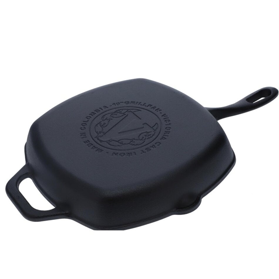 Victoria Cast Iron Grill Pan, 10"