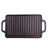 Victoria Reversible Cast Iron Griddle - 33 x 21 cm