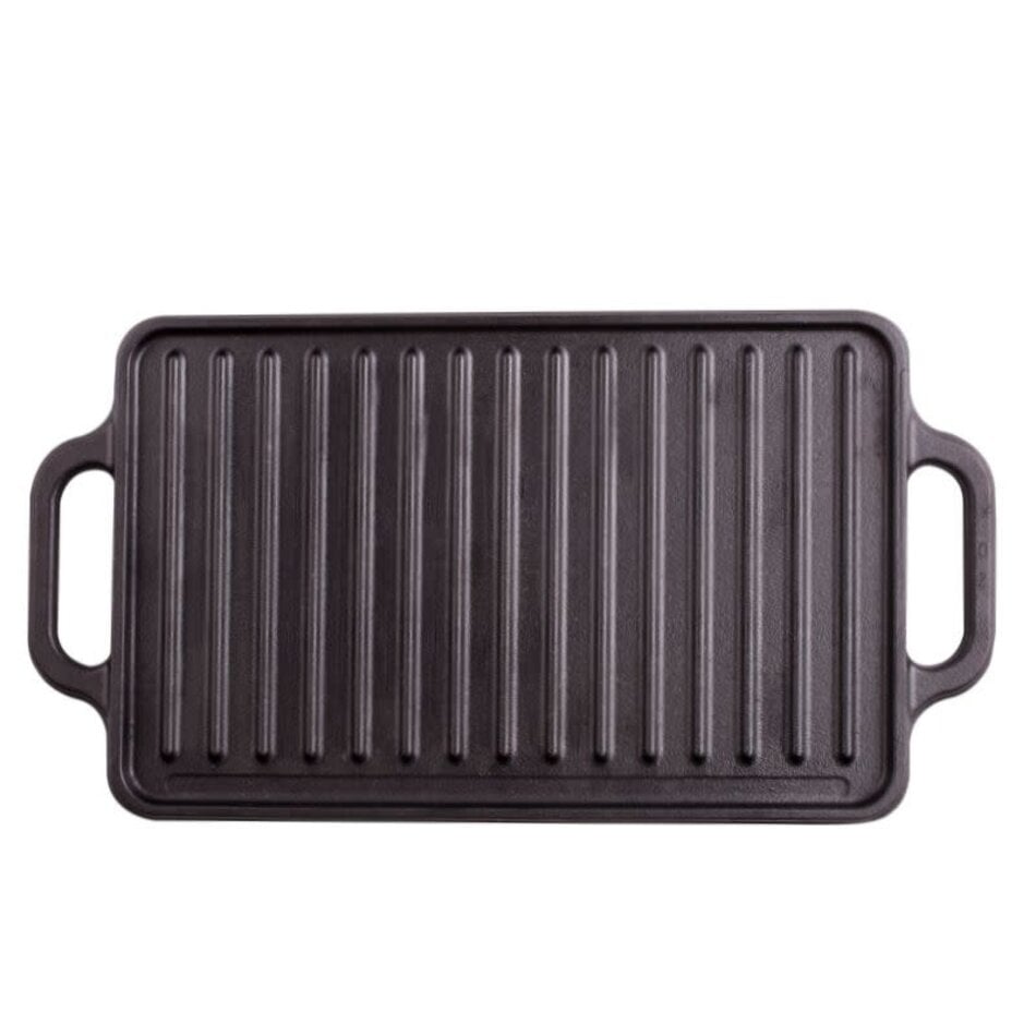 Victoria Reversible Cast Iron Griddle - 33 x 21 cm