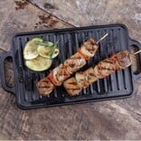 Victoria Reversible Cast Iron Griddle - 33 x 21 cm