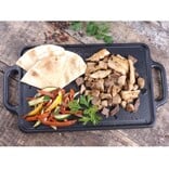 Victoria Reversible Cast Iron Griddle - 33 x 21 cm