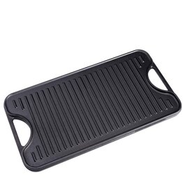 Victoria Reversible Cast Iron Griddle - 47 x 25 cm