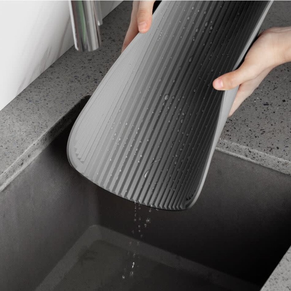 Dish Rack and Draining Mat Set, 2pcs