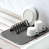 Dish Rack and Draining Mat Set, 2pcs