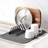 Dish Rack and Draining Mat Set, 2pcs