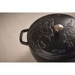 Staub Horse Cocotte, Black
