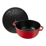 Staub Horse Cocotte, Red