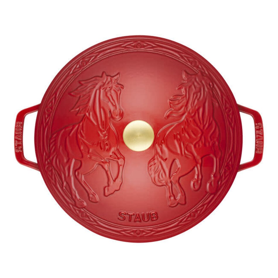 Staub Horse Cocotte, Red