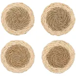 Danica White Border Seagrass Coasters Set of 4